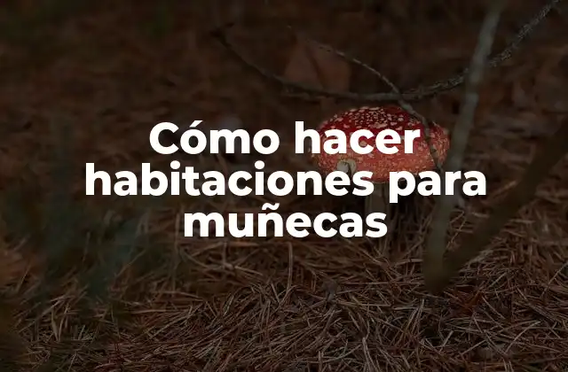 Cómo Hacer Habitaciones para Muñecas
