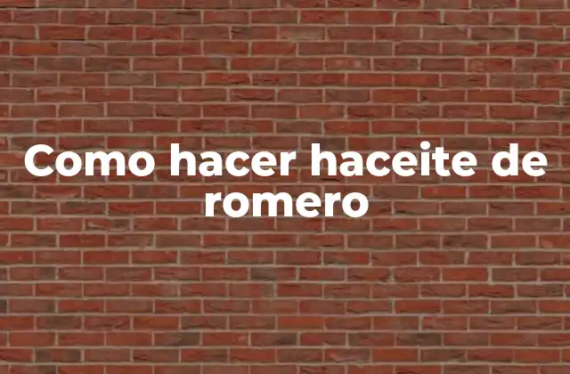 ¿Qué es el haceite de romero y para qué sirve?
