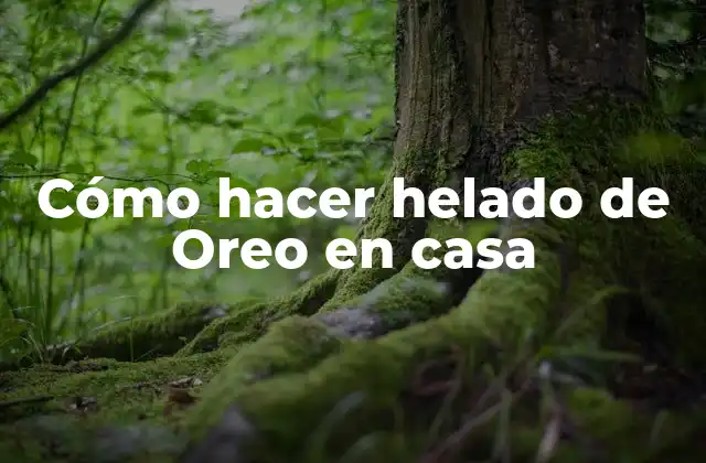 Cómo Hacer Helado de Oreo en Casa