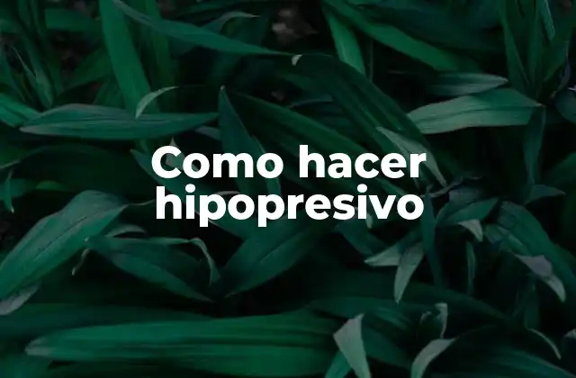 Como Hacer Hipopresivo