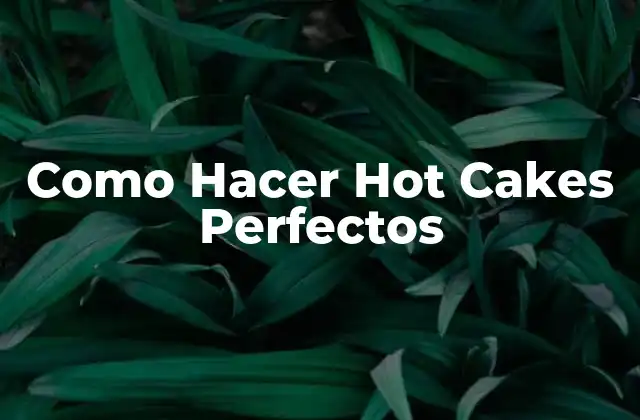Como Hacer Hot Cakes Perfectos 2 ¿Qué son los Hot Cakes y para qué sirven?