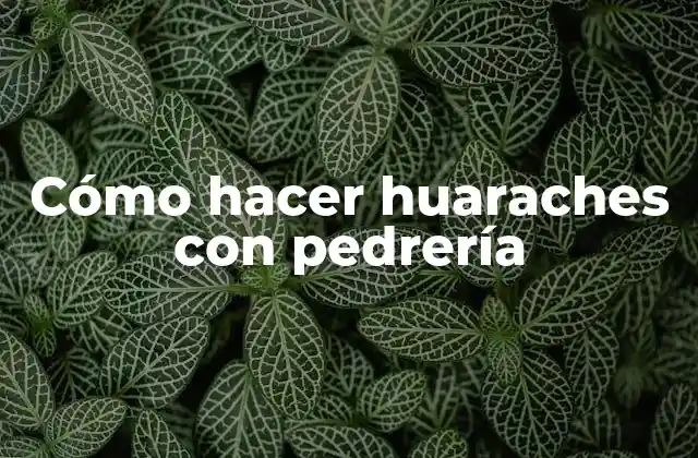 Cómo Hacer Huaraches con Pedrería