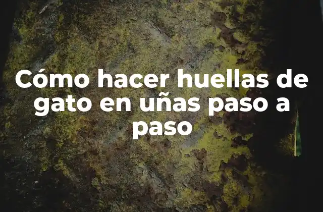 Cómo Hacer Huellas de Gato en Uñas Paso a Paso