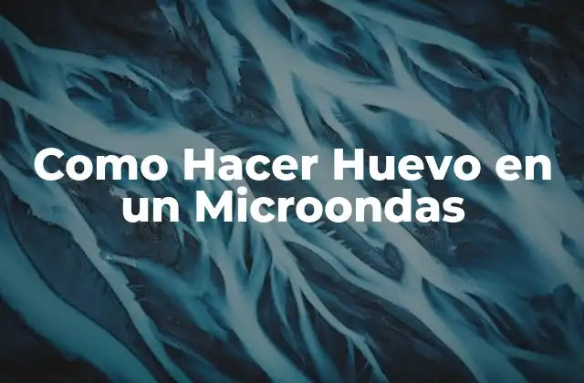 Como Hacer Huevo en un Microondas