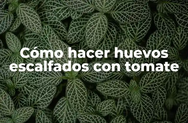 ¿Qué son los huevos escalfados con tomate?