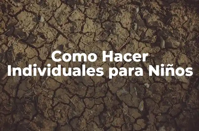 Como Hacer Individuales para Niños