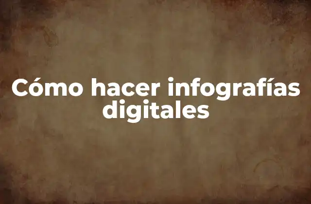 Cómo Hacer Infografías Digitales