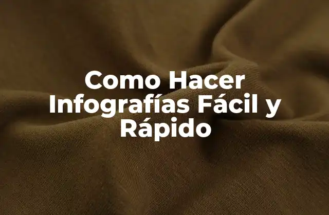 Como Hacer Infografías Fácil y Rápido