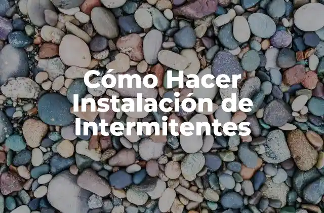 ¿Qué son los Intermitentes y para Qué Sirven?