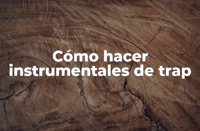 Cómo Hacer Instrumentales de Trap