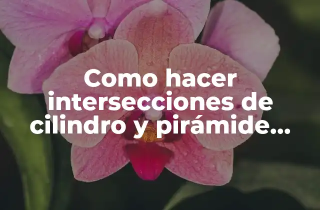 Como Hacer Intersecciones de Cilindro y Pirámide Truncada en Sketchup 2 ¿Qué es una intersección de cilindro y pirámide truncada en SketchUp?