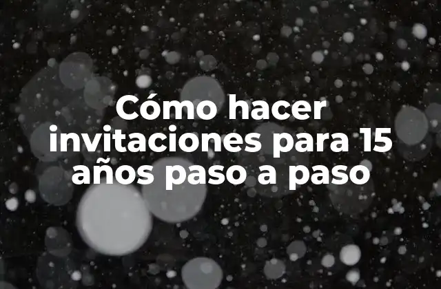 Cómo Hacer Invitaciones para 15 Años Paso a Paso 2 Invitaciones para 15 años