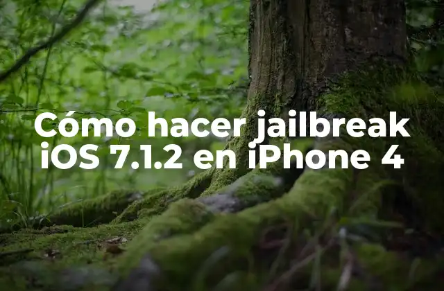 Cómo Hacer Jailbreak Ios 7.1.2 en Iphone 4