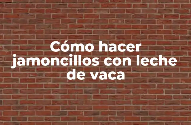 Cómo Hacer Jamoncillos con Leche de Vaca