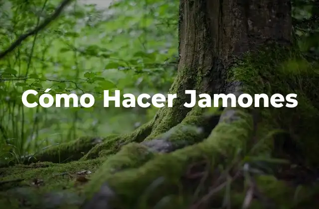 Cómo Hacer Jamones