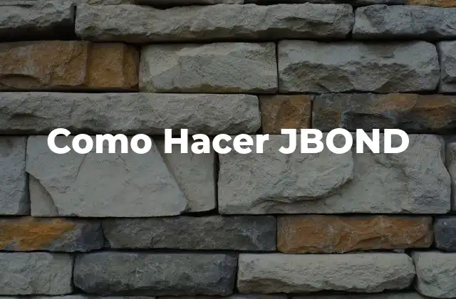 Como Hacer Jbond 2 ¿Qué es un JBOND?