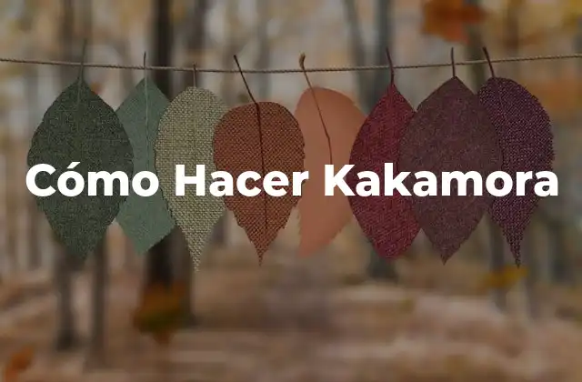 Cómo Hacer Kakamora