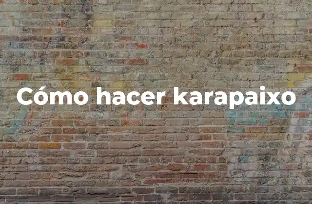 ¿Qué es karapaixo?