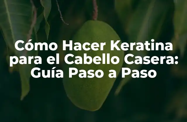 Cómo Hacer Keratina para el Cabello Casera: Guía Paso a Paso