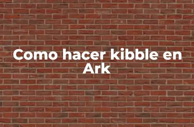 Como Hacer Kibble en Ark