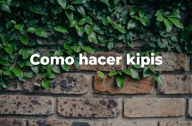 ¿Qué son los kipis?