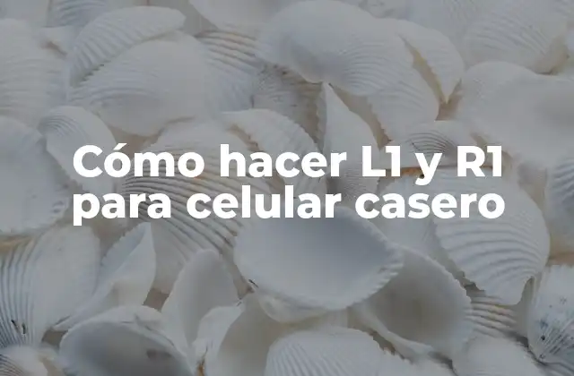 Cómo Hacer L1 y R1 para Celular Casero