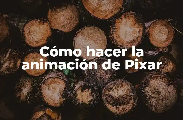 Cómo Hacer la Animación de Pixar