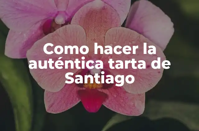 Como Hacer la Auténtica Tarta de Santiago