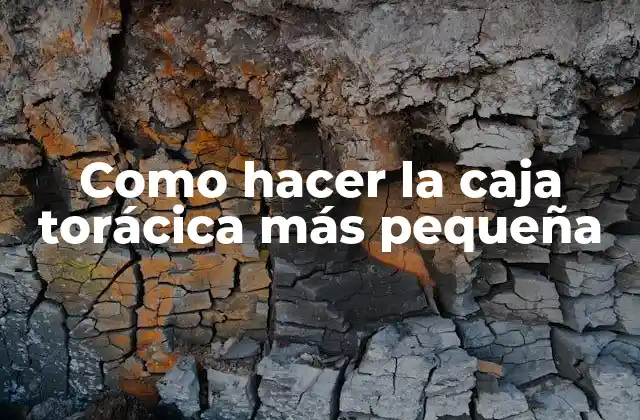 Como Hacer la Caja Torácica Más Pequeña