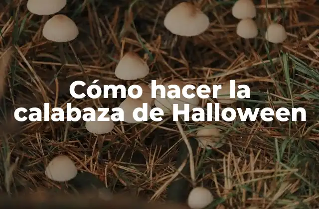 Cómo Hacer la Calabaza de Halloween
