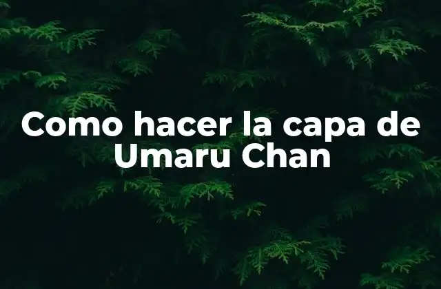 Como Hacer la Capa de Umaru Chan