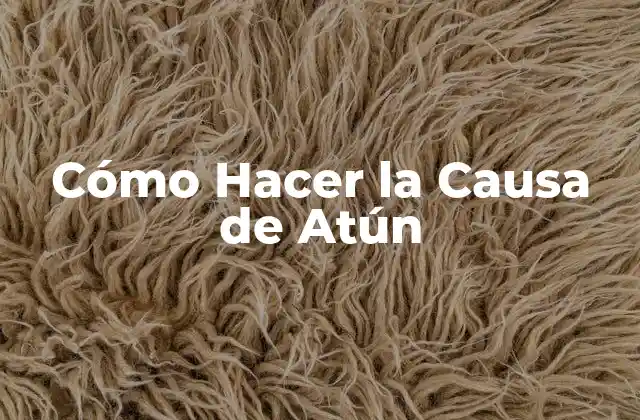 Cómo Hacer la Causa de Atún