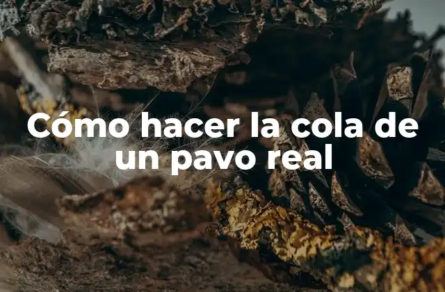 Cómo Hacer la Cola de un Pavo Real