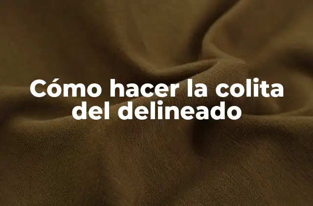 Cómo Hacer la Colita Del Delineado