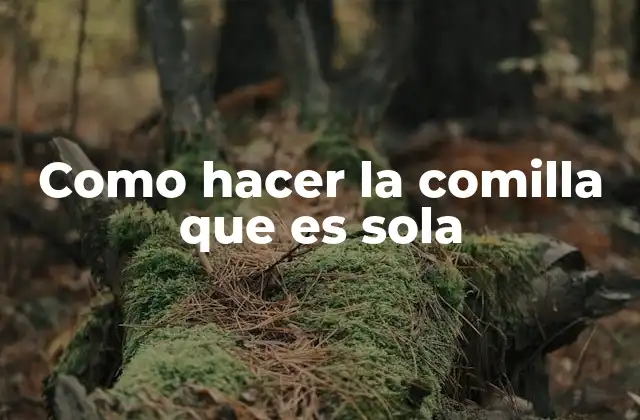 Como Hacer la Comilla que es Sola