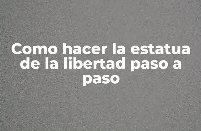 La estatua de la libertad, símbolo de la libertad y la democracia