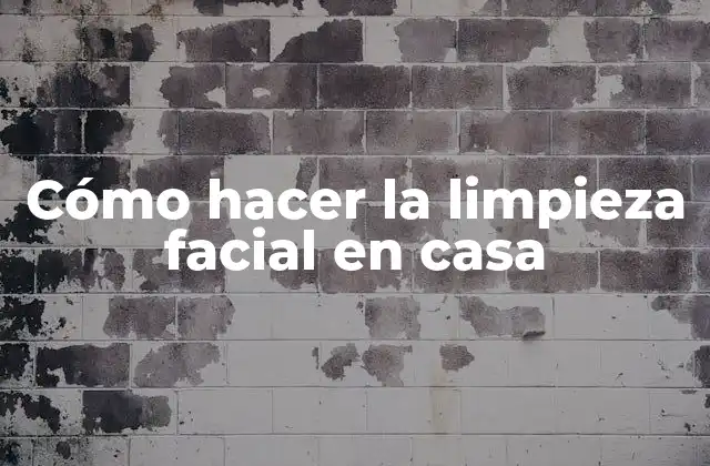 Cómo Hacer la Limpieza Facial en Casa