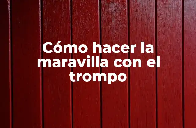 Cómo Hacer la Maravilla con el Trompo