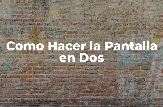 Como Hacer la Pantalla en Dos