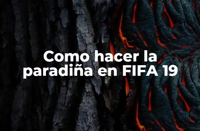 Como Hacer la Paradiña en Fifa 19