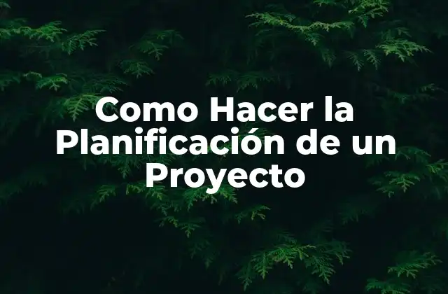 Como Hacer la Planificación de un Proyecto 16 ¿Qué es la Planificación de un Proyecto y Para Qué Sirve?
