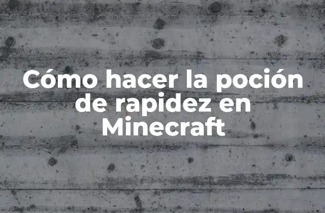 Cómo Hacer la Poción de Rapidez en Minecraft 2 Cómo hacer la poción de rapidez en Minecraft