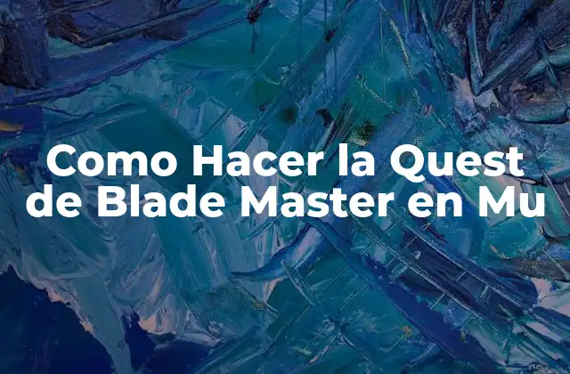 Blade Master en Mu Online