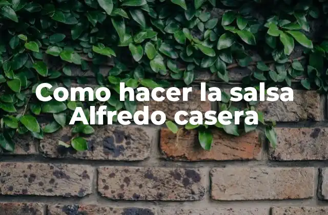 Como Hacer la Salsa Alfredo Casera
