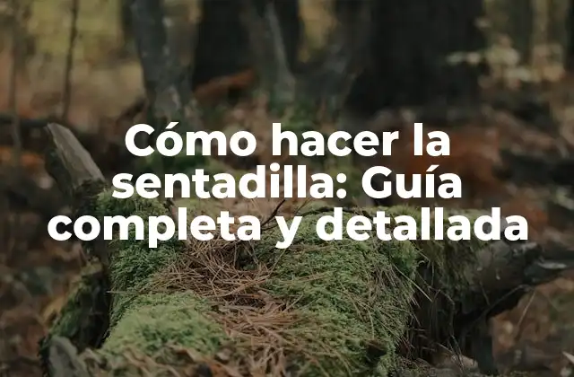 Cómo Hacer la Sentadilla: Guía Completa y Detallada