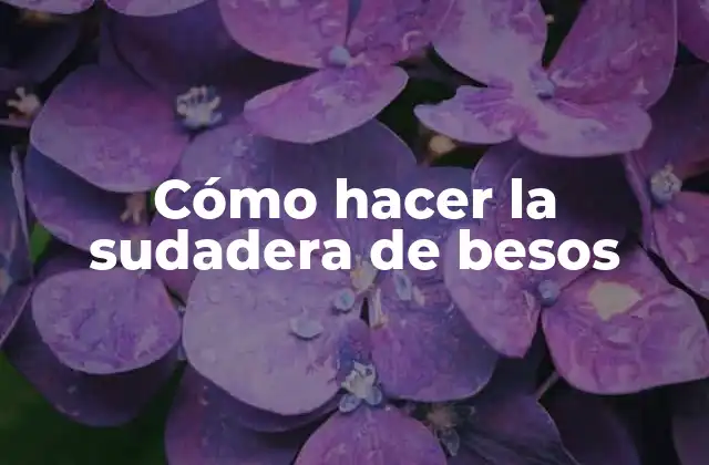 Cómo Hacer la Sudadera de Besos 2 Cómo hacer la sudadera de besos