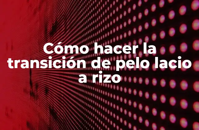 Cómo Hacer la Transición de Pelo Lacio a Rizo 2 Cómo hacer la transición de pelo lacio a rizo