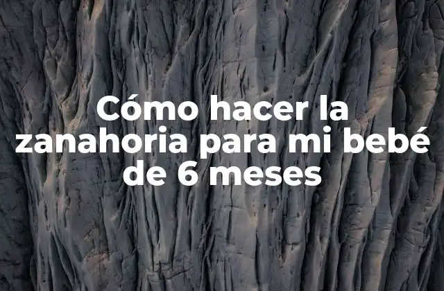 ¿Qué es la zanahoria y por qué es buena para mi bebé?