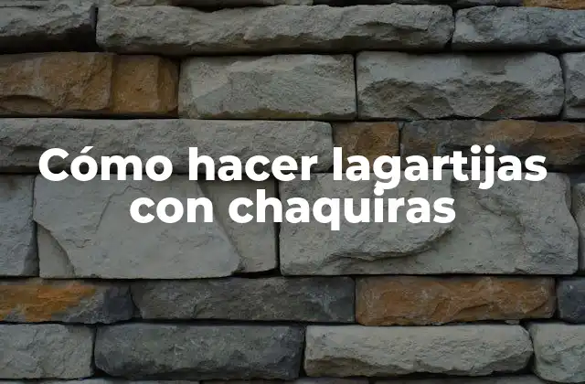 Cómo Hacer Lagartijas con Chaquiras