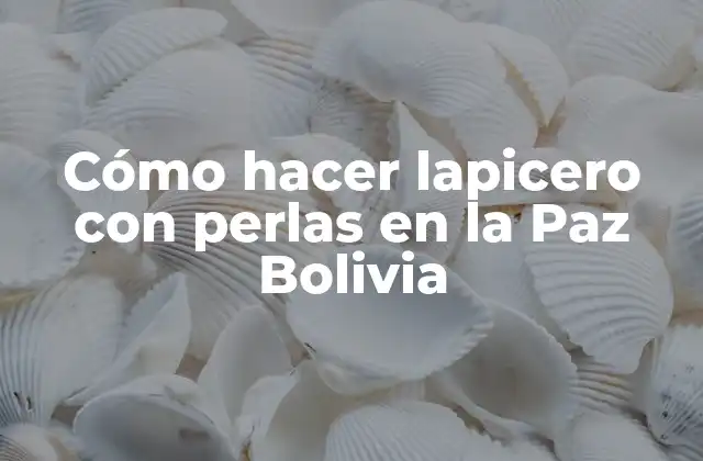 Cómo Hacer Lapicero con Perlas en la Paz Bolivia 2 ¿Qué es un lapicero con perlas y para qué sirve?